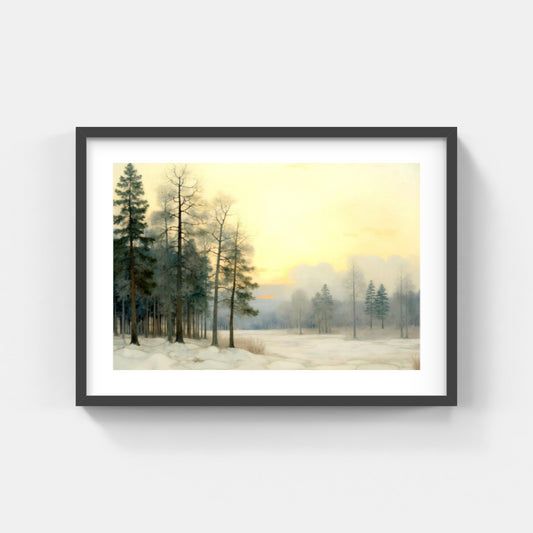 Den vinterdimmiga skogen