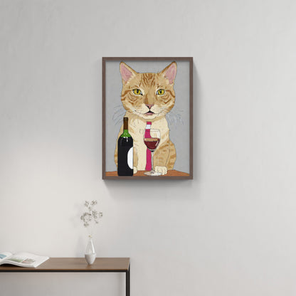 Vinälskande katt