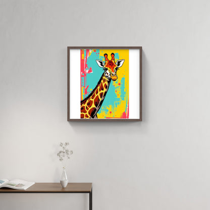 Färgstark giraff