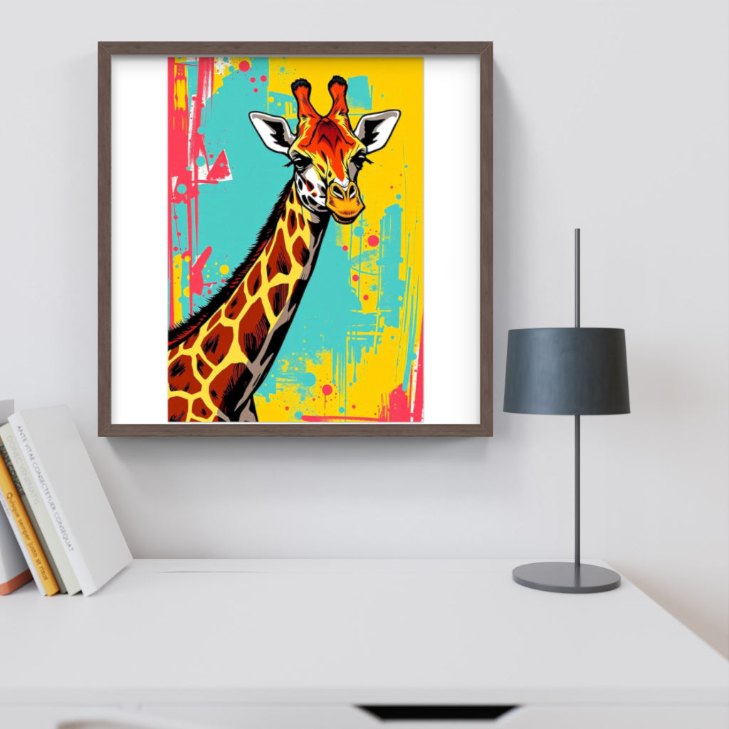 Färgstark giraff