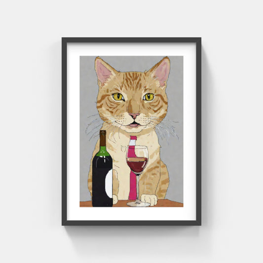 Vinälskande katt