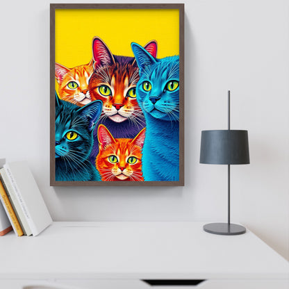 Färgstarka katter