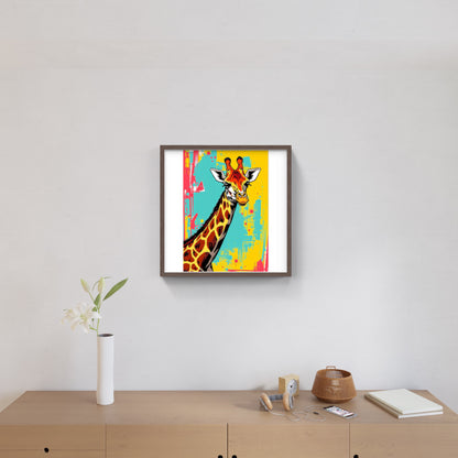 Färgstark giraff