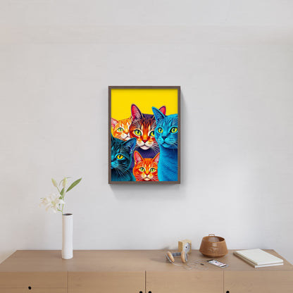 Färgstarka katter