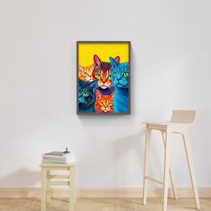 Färgstarka katter