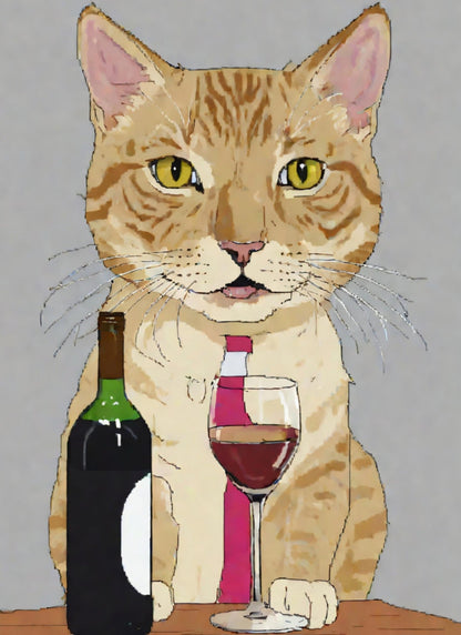 Vinälskande katt